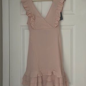 Sbetro light pink ruffle summer dress.